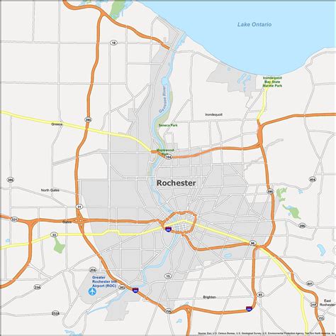 rochester new york map|Rochester, New York .